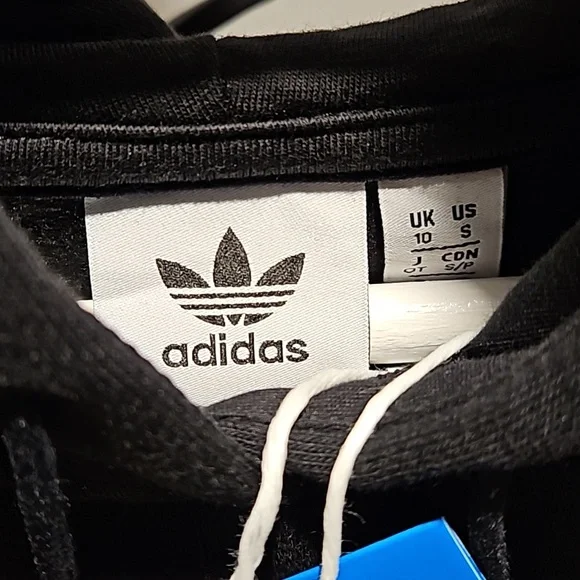 BNWT Adidas Originals Cropped Hoodie Size S - Picture 4 of 8